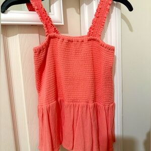 Chelsea and Violet Pink Smocked Top
